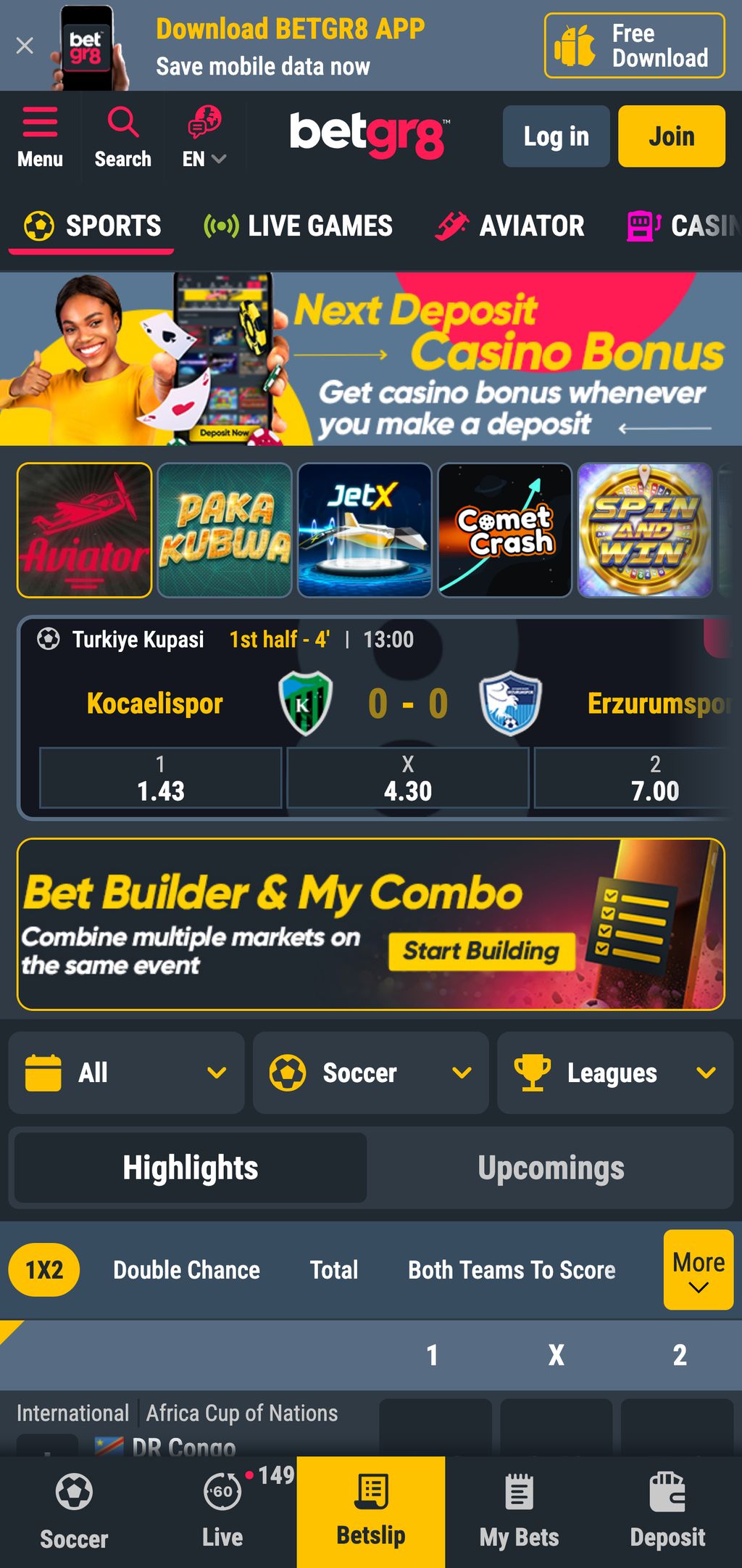 BetGr8 website