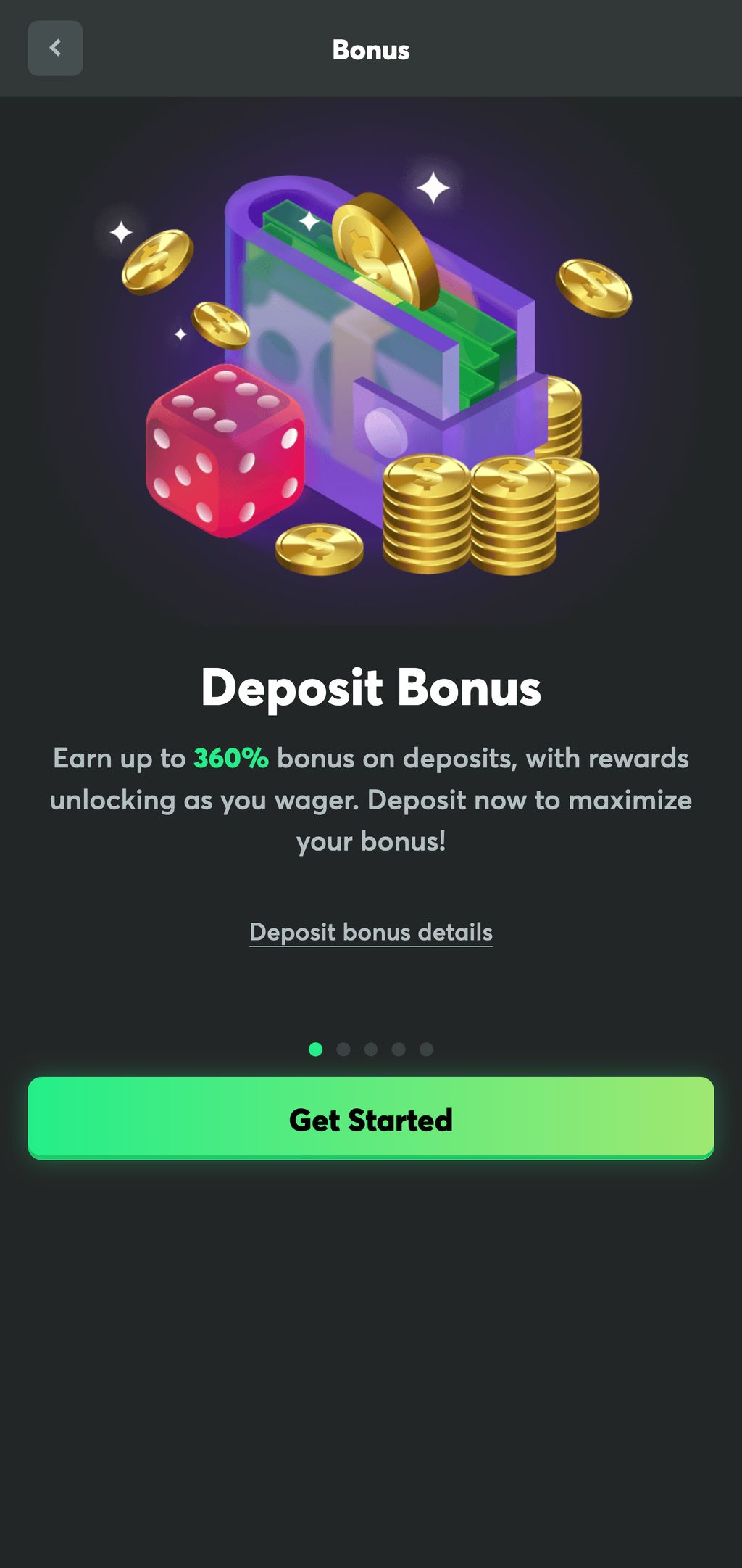 BC.Game Kenya bonus page