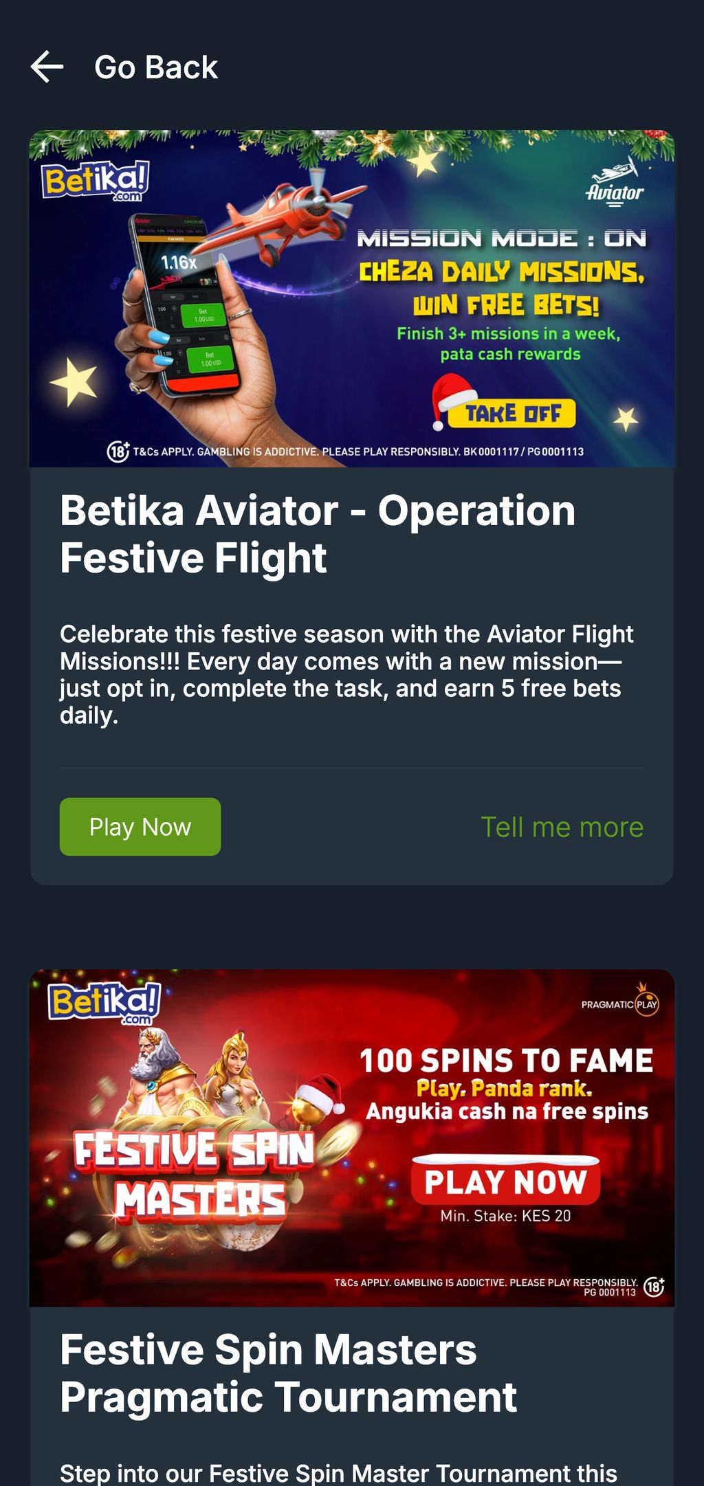 Betika Kenya promotions